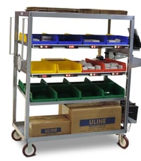 Powered Picking Cart with Pick to Light Technology