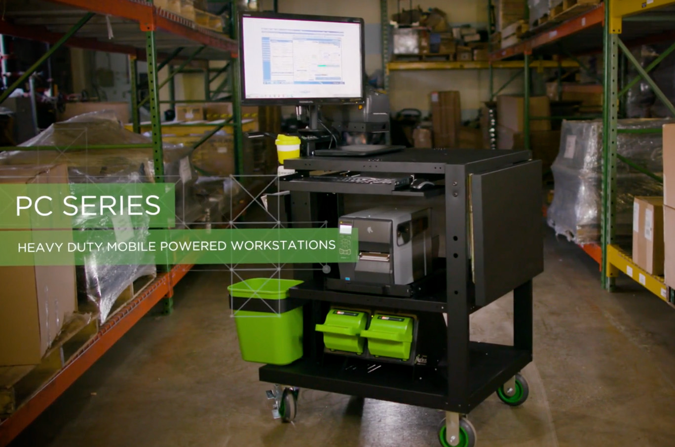 Heavy Duty Mobile Computer Carts | Newcastle Systems