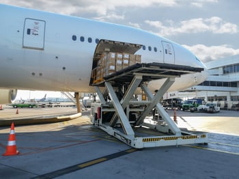 Unloading Cargo from Aircraft