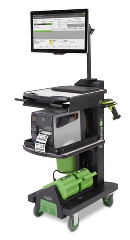 Mobile workstation in display Mobile workstation in display