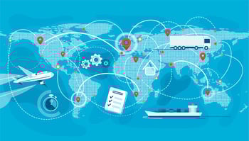 Supply Chain global map