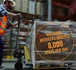 Walking workers wasted 8k steps per day