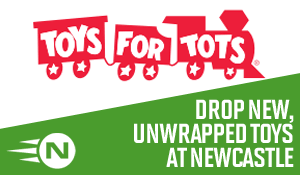 Drop off unwrapped toys for Toys for Tots