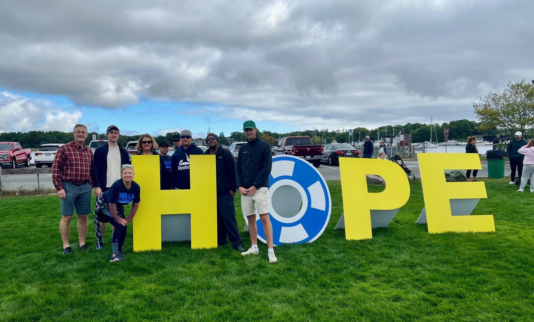 Out of the Darkness Walk Hope sign 