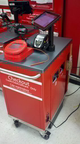Mobile POS line-busting station