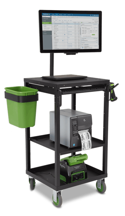 Portable Inventory Put Away Inventory - Process Driven Warehouse with Mobile Powered carts