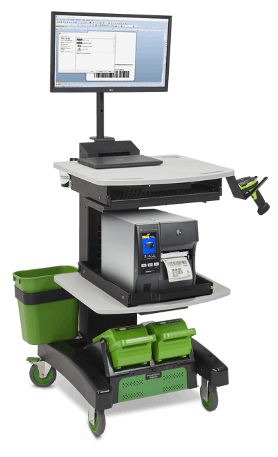 Portable Inventory Put Away Inventory - Process Driven Warehouse with Mobile Powered carts