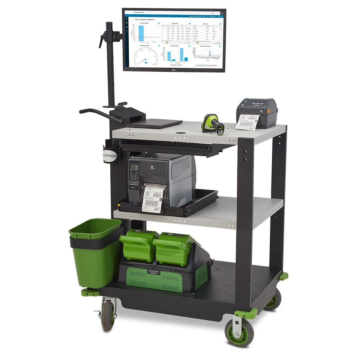 Heavy Duty Mobile Computer Cart