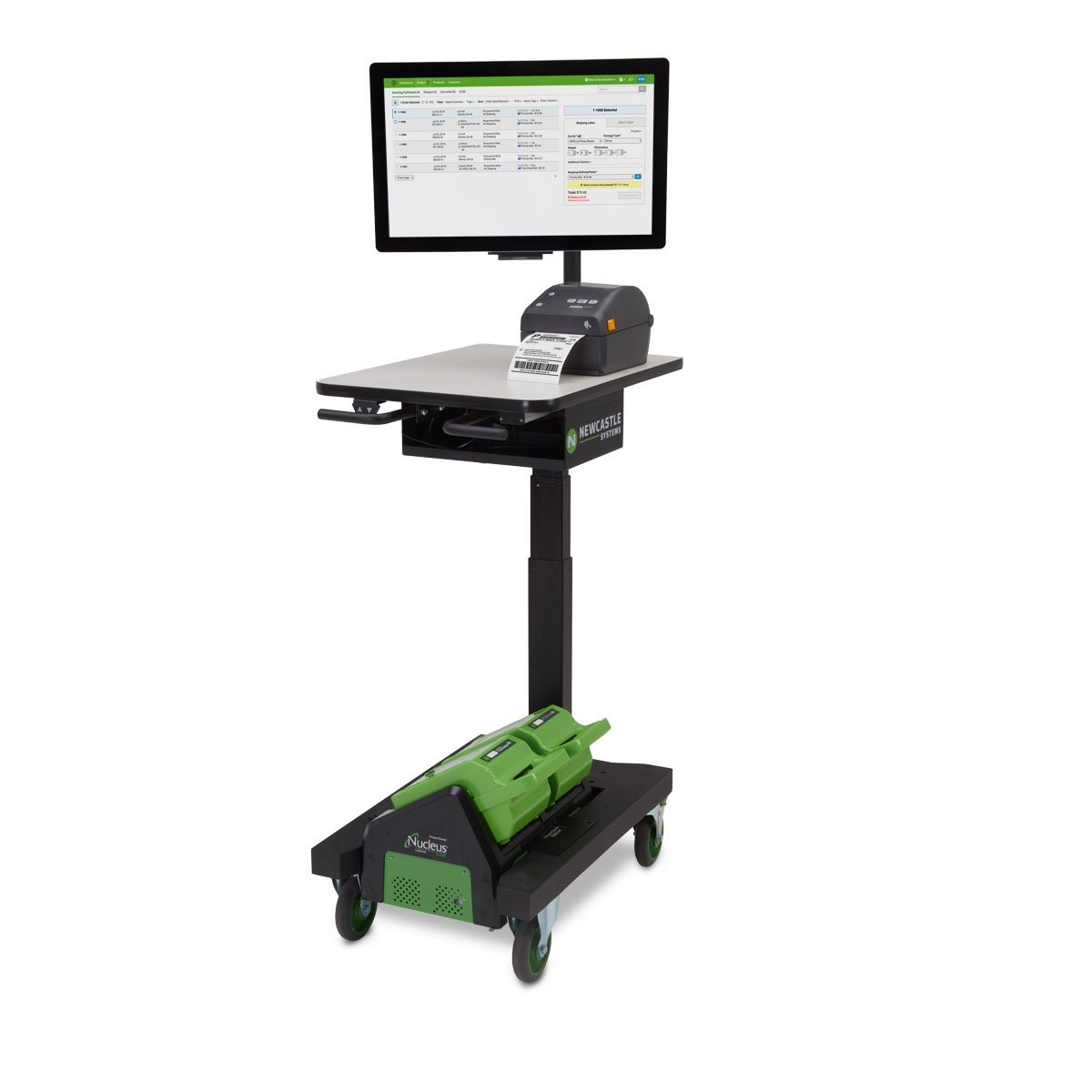 Ergonomic Industrial Computer Cart