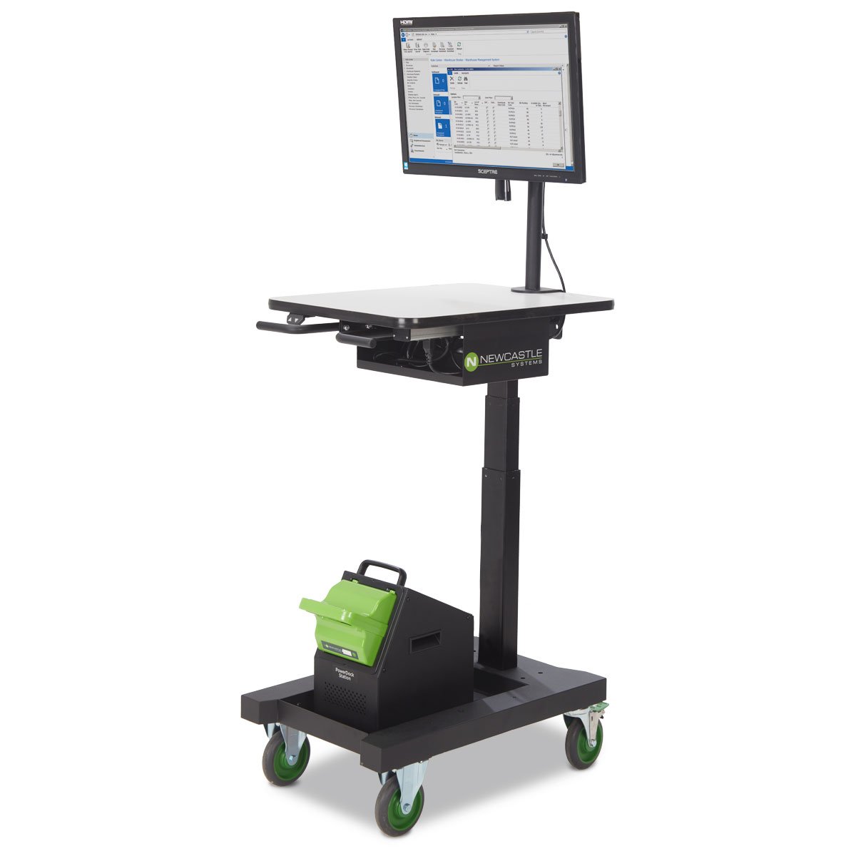 Ergonomic Industrial Computer Cart