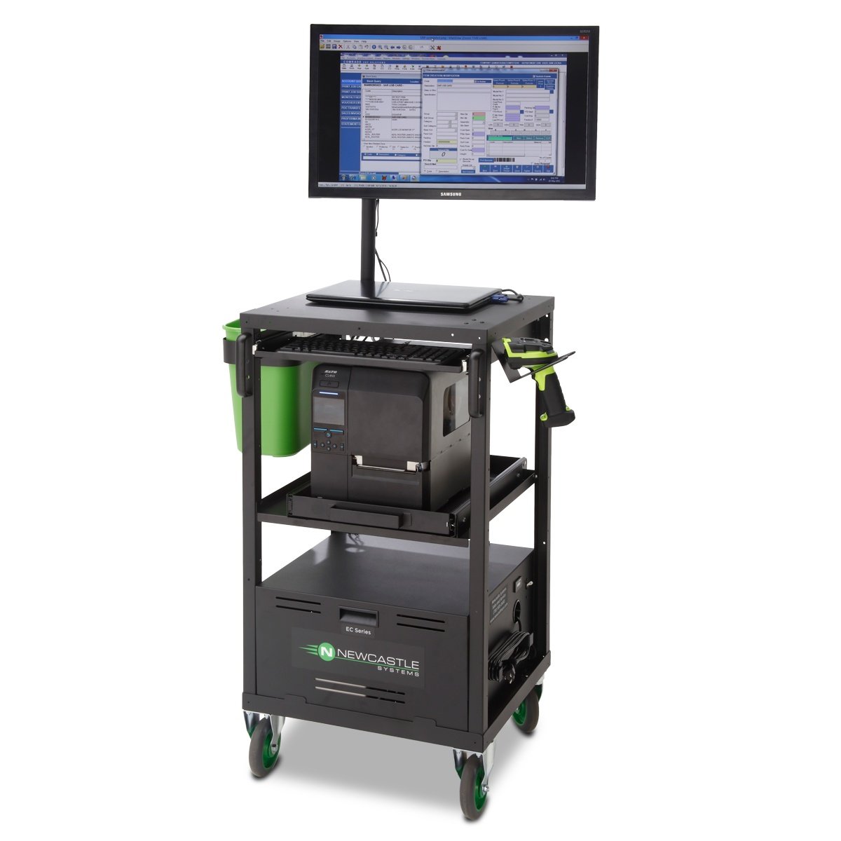 Compact Mobile Computer Cart