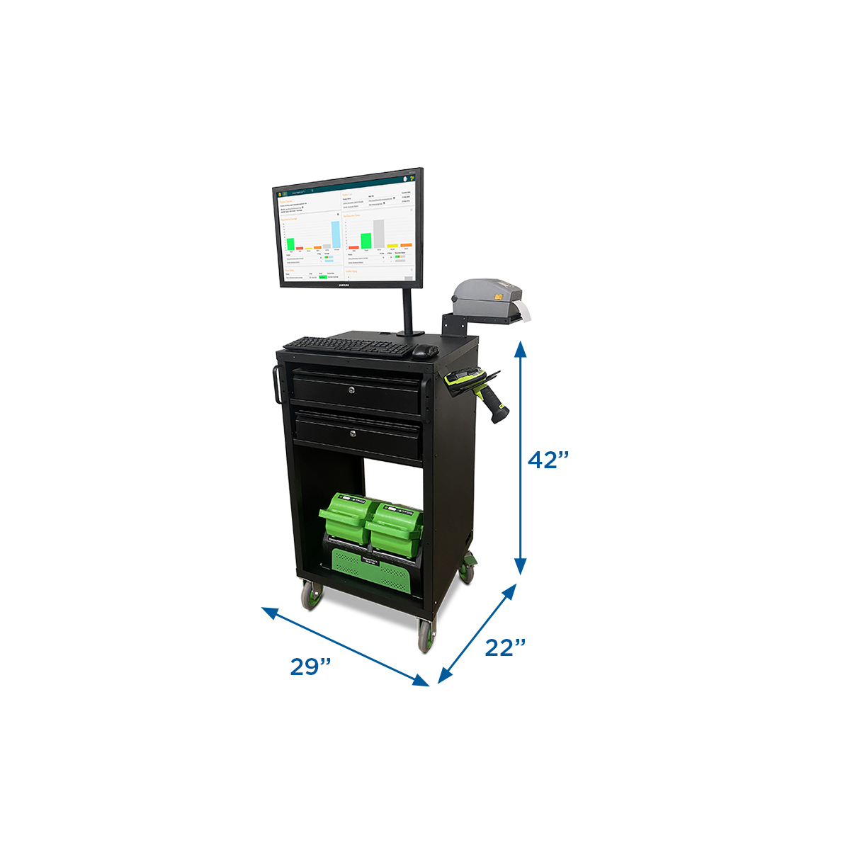 QC Mobile Work Cart 